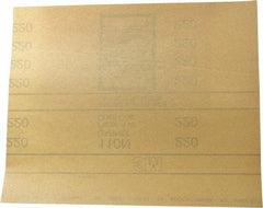 3M - 220 Grit, Garnet Sanding Sheet - 11" Long x 9" Wide, Very Fine Grade, A Weighted Paper Backing - Industrial Tool & Supply