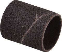 Made in USA - 50 Grit Aluminum Oxide Coated Spiral Band - 3/4" Diam x 1" Wide, Coarse Grade - Industrial Tool & Supply