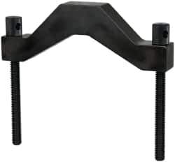 Starrett - 4 Inch Max Capacity of V, 5-1/4 Inch Long x 3-3/8 Inch Wide x 3 Inch High, V-Block Clamp - 90° V Angle, Hardened Steel Clamp, Use with Model 578 V-Block - Industrial Tool & Supply