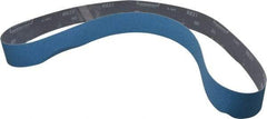Norton - 2" Wide x 60" OAL, 80 Grit, Zirconia Alumina Abrasive Belt - Zirconia Alumina, Medium, Coated, Y Weighted Cloth Backing, Dry, Series R821 - Industrial Tool & Supply