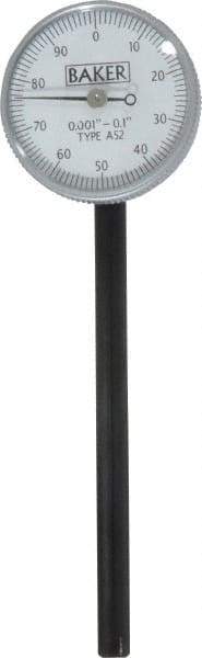 Value Collection - 0.1 Inch Range, 0.001 Inch Dial Graduation, Dial Test Indicator - White Dial, 0-100 Dial Reading - Industrial Tool & Supply