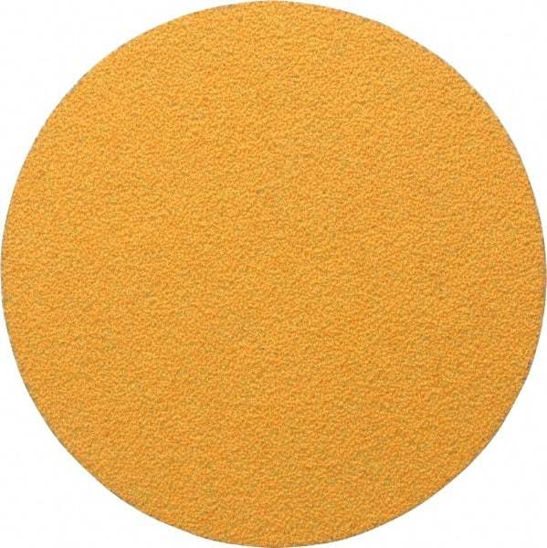 Made in USA - 5" Diam, 40 Grit, Aluminum Oxide Hook & Loop Disc - Coarse Grade, Coated, E Weight Paper Backing, - Industrial Tool & Supply