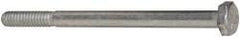 Made in USA - 1/4-20 UNC, 3-1/2" Length Under Head Hex Head Cap Screw - Partially Threaded, Grade 5 Steel, Zinc-Plated Finish, 7/16" Hex - Industrial Tool & Supply