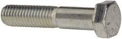 Made in USA - 1/2-13 UNC, 2-1/2" Length Under Head Hex Head Cap Screw - Partially Threaded, Grade 5 Steel, Zinc-Plated Finish, 3/4" Hex - Industrial Tool & Supply