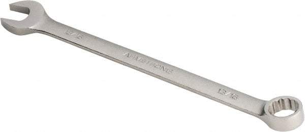 Armstrong - 13/16" 12 Point Offset Combination Wrench - 15° Offset Angle, 11-3/4" OAL, Steel, Satin Finish - Industrial Tool & Supply