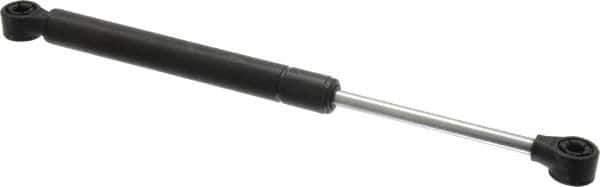 Value Collection - 0.32" Rod Diam, 0.75" Tube Diam, 20 Lb Capacity, Fixed Force Gas Spring - 11.9" Extended Length, 3.5" Stroke Length, Plastic Ball Socket, Black Nitride Piston - Industrial Tool & Supply