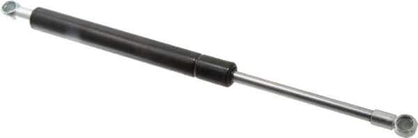 Value Collection - 0.32" Rod Diam, 0.75" Tube Diam, 60 Lb Capacity, Fixed Force Gas Spring - 11.9" Extended Length, 3.5" Stroke Length, Metal Socket, Black Nitride Piston - Industrial Tool & Supply