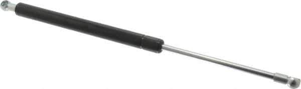 Value Collection - 0.32" Rod Diam, 0.75" Tube Diam, 30 Lb Capacity, Fixed Force Gas Spring - 15.25" Extended Length, 5" Stroke Length, Metal Socket, Black Nitride Piston - Industrial Tool & Supply