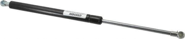 Value Collection - 0.32" Rod Diam, 0.75" Tube Diam, 60 Lb Capacity, Fixed Force Gas Spring - 15.25" Extended Length, 5" Stroke Length, Metal Socket, Black Nitride Piston - Industrial Tool & Supply