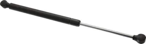 Value Collection - 0.32" Rod Diam, 0.75" Tube Diam, 90 Lb Capacity, Fixed Force Gas Spring - 15.25" Extended Length, 5" Stroke Length, Plastic Ball Socket, Black Nitride Piston - Industrial Tool & Supply