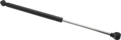 Value Collection - 0.32" Rod Diam, 0.75" Tube Diam, 60 Lb Capacity, Fixed Force Gas Spring - 17" Extended Length, 6" Stroke Length, Plastic Ball Socket, Black Nitride Piston - Industrial Tool & Supply