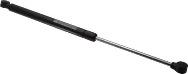 Value Collection - 0.32" Rod Diam, 0.75" Tube Diam, 120 Lb Capacity, Fixed Force Gas Spring - 17" Extended Length, 6" Stroke Length, Plastic Ball Socket, Black Nitride Piston - Industrial Tool & Supply