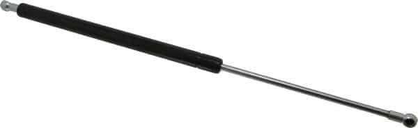 Value Collection - 0.32" Rod Diam, 0.75" Tube Diam, 30 Lb Capacity, Fixed Force Gas Spring - 19.63" Extended Length, 7" Stroke Length, Metal Socket, Black Nitride Piston - Industrial Tool & Supply