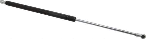 Value Collection - 0.32" Rod Diam, 0.75" Tube Diam, 60 Lb Capacity, Fixed Force Gas Spring - 19.63" Extended Length, 7" Stroke Length, Metal Socket, Black Nitride Piston - Industrial Tool & Supply