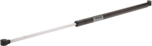 Value Collection - 0.39" Rod Diam, 0.87" Tube Diam, 100 Lb Capacity, Fixed Force Gas Spring - 27.8" Extended Length, 10" Stroke Length, Plastic Ball Socket, Black Nitride Piston - Industrial Tool & Supply