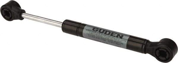Value Collection - 0.24" Rod Diam, 0.59" Tube Diam, 20 Lb Capacity, Fixed Force Gas Spring - 7.5" Extended Length, 2" Stroke Length, Plastic Ball Socket, Black Nitride Piston - Industrial Tool & Supply