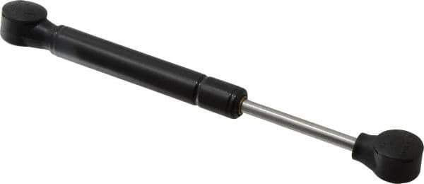 Value Collection - 0.24" Rod Diam, 0.59" Tube Diam, 60 Lb Capacity, Fixed Force Gas Spring - 7.5" Extended Length, 2" Stroke Length, Plastic Ball Socket, Black Nitride Piston - Industrial Tool & Supply