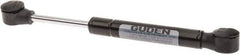 Value Collection - 0.24" Rod Diam, 0.59" Tube Diam, 100 Lb Capacity, Fixed Force Gas Spring - 7.5" Extended Length, 2" Stroke Length, Plastic Ball Socket, Black Nitride Piston - Industrial Tool & Supply