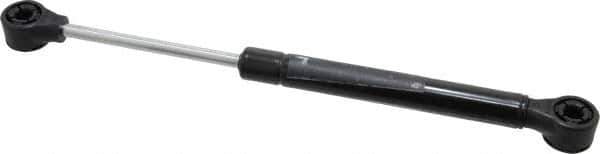 Value Collection - 0.24" Rod Diam, 0.59" Tube Diam, 40 Lb Capacity, Fixed Force Gas Spring - 9.6" Extended Length, 3.15" Stroke Length, Plastic Ball Socket, Black Nitride Piston - Industrial Tool & Supply