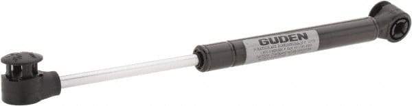 Value Collection - 0.24" Rod Diam, 0.59" Tube Diam, 60 Lb Capacity, Fixed Force Gas Spring - 9.6" Extended Length, 3.15" Stroke Length, Plastic Ball Socket, Black Nitride Piston - Industrial Tool & Supply