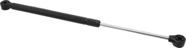 Value Collection - 0.24" Rod Diam, 0.59" Tube Diam, 40 Lb Capacity, Fixed Force Gas Spring - 14.5" Extended Length, 5" Stroke Length, Plastic Ball Socket, Black Nitride Piston - Industrial Tool & Supply