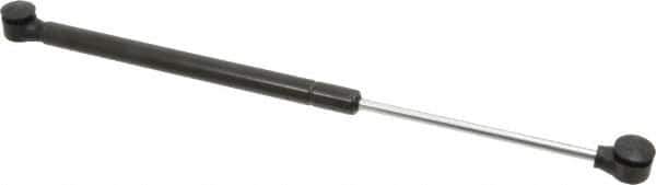 Value Collection - 0.24" Rod Diam, 0.59" Tube Diam, 100 Lb Capacity, Fixed Force Gas Spring - 14.5" Extended Length, 5" Stroke Length, Plastic Ball Socket, Black Nitride Piston - Industrial Tool & Supply