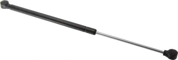 Value Collection - 0.24" Rod Diam, 0.59" Tube Diam, 20 Lb Capacity, Fixed Force Gas Spring - 17.19" Extended Length, 6.18" Stroke Length, Plastic Ball Socket, Black Nitride Piston - Industrial Tool & Supply
