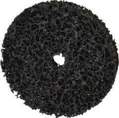 3M - 4" Very Coarse Grade Silicon Carbide Deburring Disc - 1/2" Center Hole, Arbor Connection, Black, 6,000 Max RPM - Industrial Tool & Supply