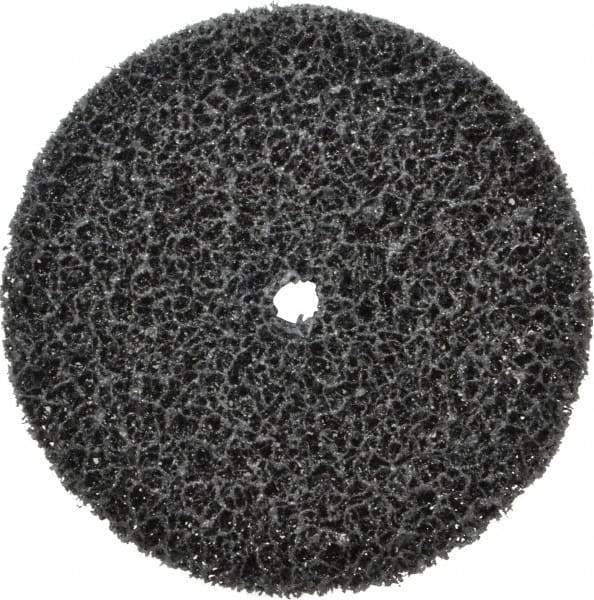 3M - 6" Very Coarse Grade Silicon Carbide Deburring Disc - 1/2" Center Hole, Arbor Connection, Black, 4,000 Max RPM - Industrial Tool & Supply