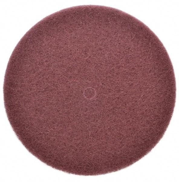 3M - 8" Very Fine Grade Aluminum Oxide Deburring Disc - 1/2" Center Hole, Arbor Connection, Maroon, 3,000 Max RPM - Industrial Tool & Supply