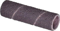 Made in USA - 50 Grit Aluminum Oxide Coated Spiral Band - 1/2" Diam x 2" Wide, Coarse Grade - Industrial Tool & Supply