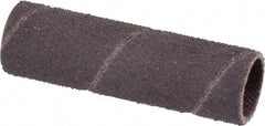 Made in USA - 80 Grit Aluminum Oxide Coated Spiral Band - 1/2" Diam x 2" Wide, Medium Grade - Industrial Tool & Supply