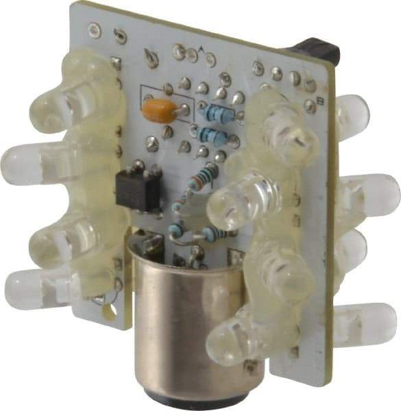 Eaton Cutler-Hammer - LED Lamp, Red, Steady, Stackable Tower Light Module - 24 VAC/VDC, 47 Milliamp, IP65 Ingress Rating, 4, 13, 4X NEMA Rated, Base Mount - Industrial Tool & Supply