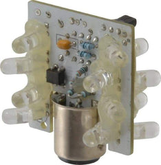 Eaton Cutler-Hammer - LED Lamp, Red, Steady, Stackable Tower Light Module - 24 VAC/VDC, 47 Milliamp, IP65 Ingress Rating, 4, 13, 4X NEMA Rated, Base Mount - Industrial Tool & Supply