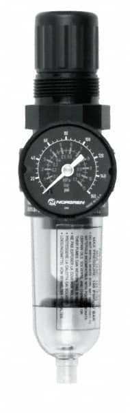 Norgren - 1/4" NPT Port Miniature 1 Piece Filter/Regulator FRL Unit - Industrial Tool & Supply