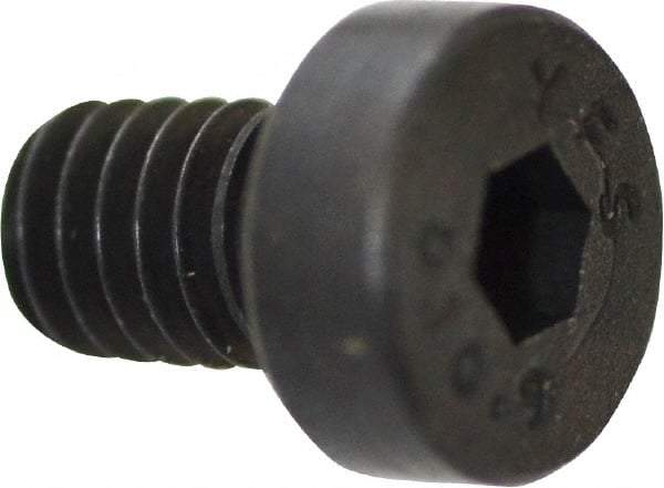 Value Collection - M4x0.70 Metric Coarse Hex Socket Drive, Low Socket Cap Screw - Grade 10.9 Alloy Steel, Black Oxide Finish, Fully Threaded, 6mm Length Under Head - Industrial Tool & Supply
