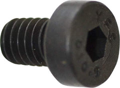 Value Collection - M4x0.70 Metric Coarse Hex Socket Drive, Low Socket Cap Screw - Grade 10.9 Alloy Steel, Black Oxide Finish, Fully Threaded, 6mm Length Under Head - Industrial Tool & Supply