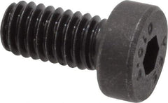 Value Collection - M4x0.70 Metric Coarse Hex Socket Drive, Low Socket Cap Screw - Grade 10.9 Alloy Steel, Black Oxide Finish, Fully Threaded, 8mm Length Under Head - Industrial Tool & Supply