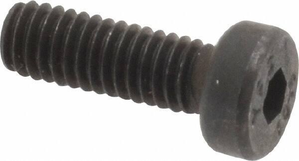 Value Collection - M4x0.70 Metric Coarse Hex Socket Drive, Low Socket Cap Screw - Grade 10.9 Alloy Steel, Black Oxide Finish, Fully Threaded, 12mm Length Under Head - Industrial Tool & Supply