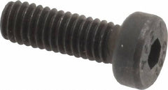 Value Collection - M4x0.70 Metric Coarse Hex Socket Drive, Low Socket Cap Screw - Grade 10.9 Alloy Steel, Black Oxide Finish, Fully Threaded, 12mm Length Under Head - Industrial Tool & Supply