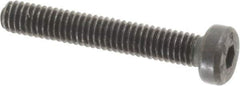 Value Collection - M4x0.70 Metric Coarse Hex Socket Drive, Low Socket Cap Screw - Grade 10.9 Alloy Steel, Black Oxide Finish, Partially Threaded, 25mm Length Under Head - Industrial Tool & Supply