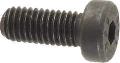 Value Collection - M5x0.80 Metric Coarse Hex Socket Drive, Low Socket Cap Screw - Grade 10.9 Alloy Steel, Black Oxide Finish, Fully Threaded, 12mm Length Under Head - Industrial Tool & Supply