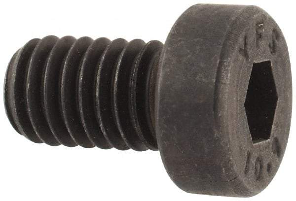 Value Collection - M6x1.00 Metric Coarse Hex Socket Drive, Low Socket Cap Screw - Grade 10.9 Alloy Steel, Black Oxide Finish, Fully Threaded, 10mm Length Under Head - Industrial Tool & Supply