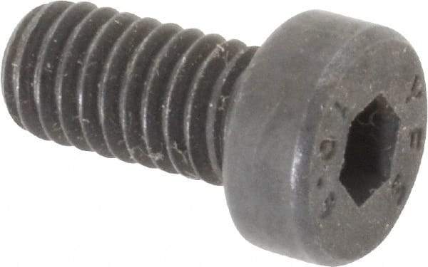 Value Collection - M6x1.00 Metric Coarse Hex Socket Drive, Low Socket Cap Screw - Grade 10.9 Alloy Steel, Black Oxide Finish, Fully Threaded, 12mm Length Under Head - Industrial Tool & Supply