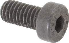 Value Collection - M6x1.00 Metric Coarse Hex Socket Drive, Low Socket Cap Screw - Grade 10.9 Alloy Steel, Black Oxide Finish, Fully Threaded, 12mm Length Under Head - Industrial Tool & Supply