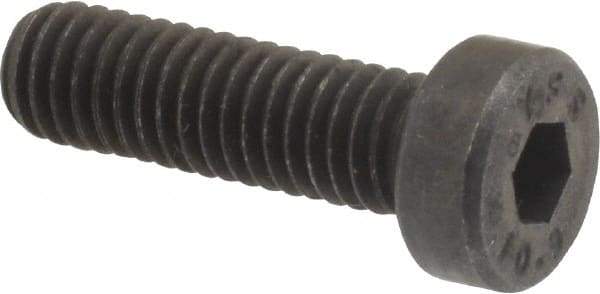 Value Collection - M6x1.00 Metric Coarse Hex Socket Drive, Low Socket Cap Screw - Grade 10.9 Alloy Steel, Black Oxide Finish, Fully Threaded, 20mm Length Under Head - Industrial Tool & Supply