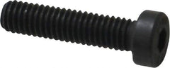 Value Collection - M6x1.00 Metric Coarse Hex Socket Drive, Low Socket Cap Screw - Grade 10.9 Alloy Steel, Black Oxide Finish, Fully Threaded, 25mm Length Under Head - Industrial Tool & Supply