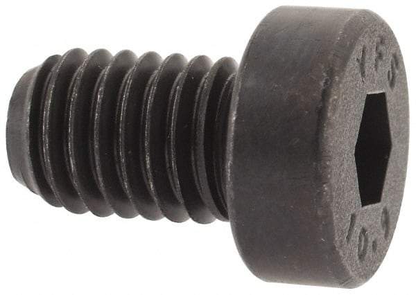 Value Collection - M8x1.25 Metric Coarse Hex Socket Drive, Low Socket Cap Screw - Grade 10.9 Alloy Steel, Black Oxide Finish, Fully Threaded, 12mm Length Under Head - Industrial Tool & Supply