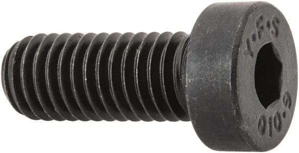 Value Collection - M8x1.25 Metric Coarse Hex Socket Drive, Low Socket Cap Screw - Grade 10.9 Alloy Steel, Black Oxide Finish, Fully Threaded, 20mm Length Under Head - Industrial Tool & Supply
