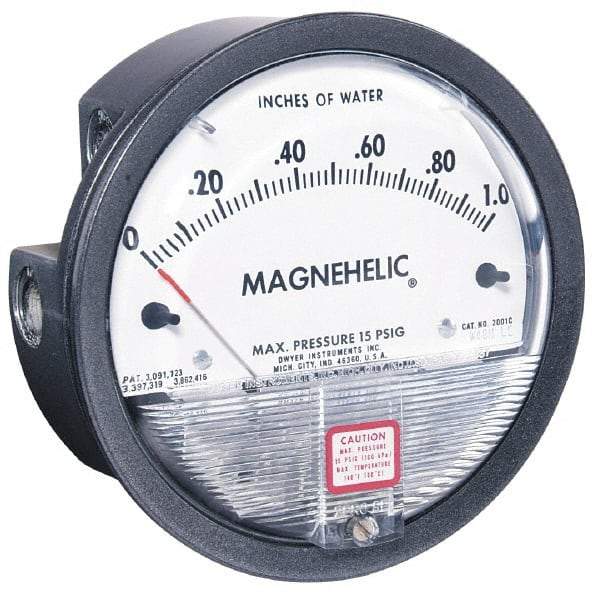 Dwyer - 15 Max psi, 2% Accuracy, NPT Thread Air Filter Kit - 1/8 Inch Thread, 1/4 Inch Water Column, 140°F Max - Industrial Tool & Supply